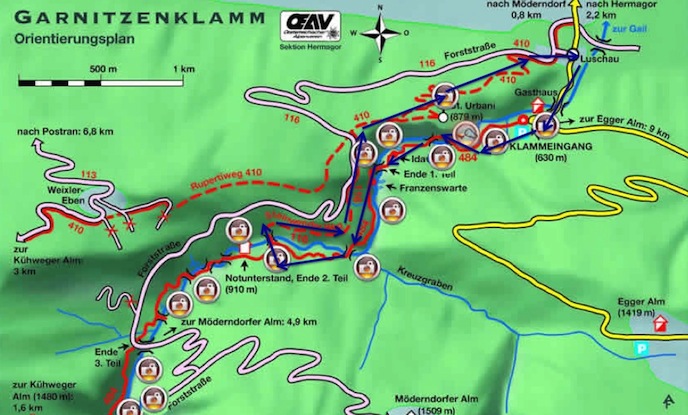 Percorso-gita-Garnitzenklamm