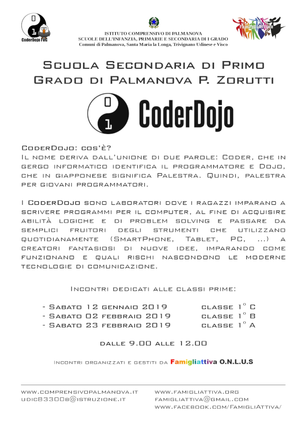 Locandina Dojo@School 2019